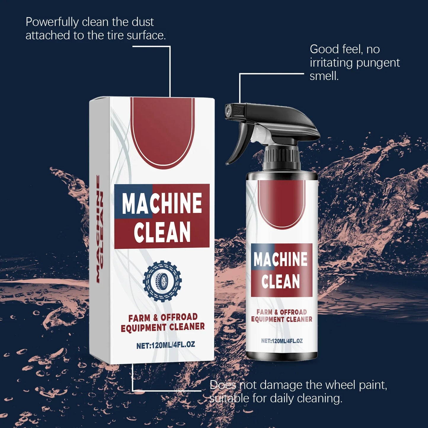 Car Tire & Wheel Cleaner – Brake Dust Remover & Shine 120ml