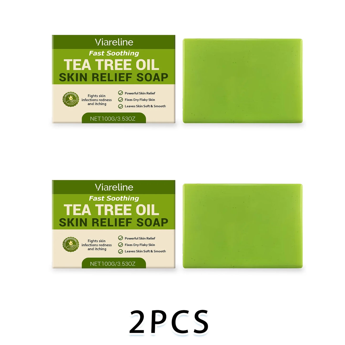 Tea Tree Oil Soap Bar – Deep Cleansing & Oil Control | 100g