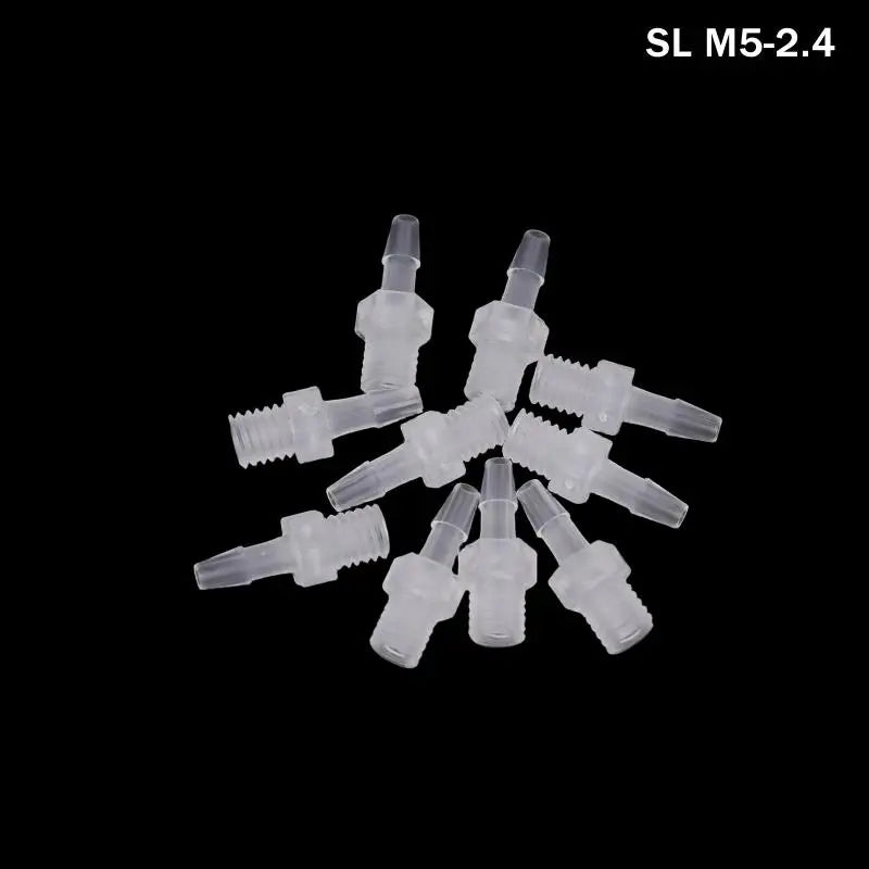 PP Plastic Hose Joint Adapter Air Valve Connector 10 Pack