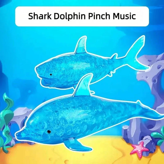 Shark & Dolphin Squish Stress Ball – Stretchy Fidget Toy Fidget Squeeze Toy Oasis Select