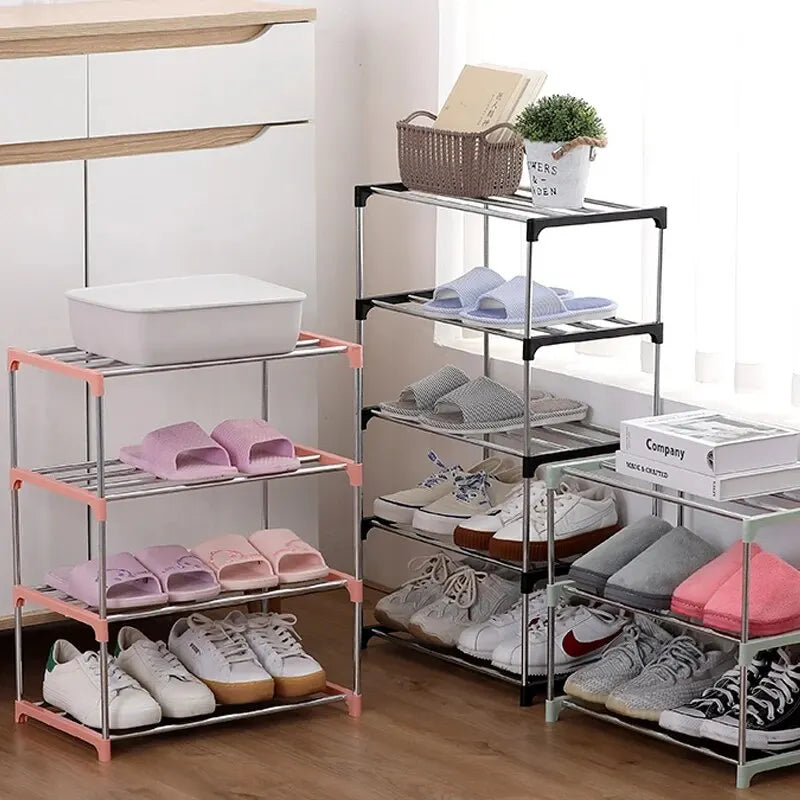 3/4 Shoe Rack Multi Layered And Space Saving Shoe Rack For Simple Household Storage And Storage Three And Four Layer Shoe Racks Peaceful Pleasures Health and Wellness