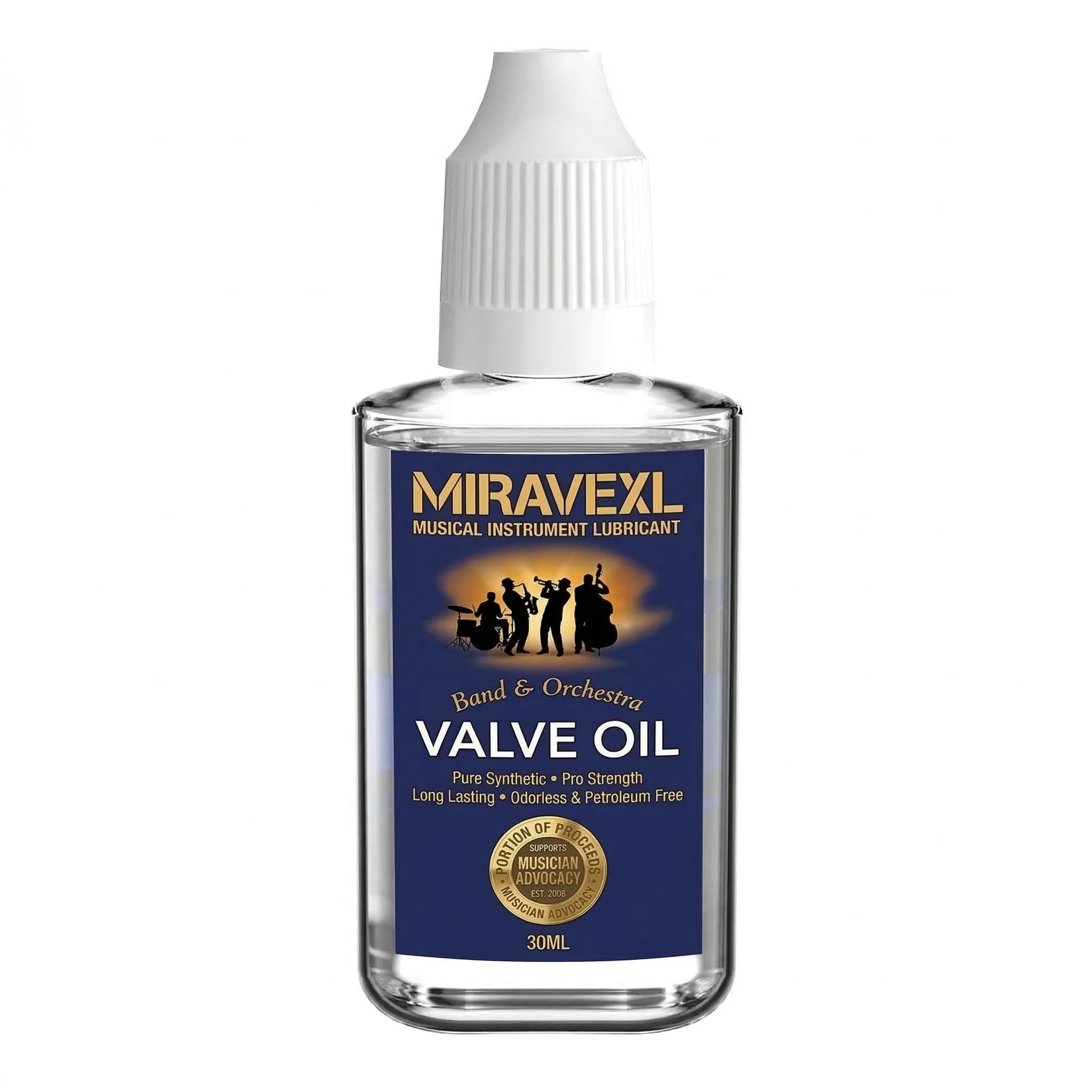 MIRAVEXL 30ml Musical Instrument Valve Oil Grease for Saxophone Brass Horn Guitar Metal Parts Lubricant Maintenance Peaceful Pleasures Health and Wellness