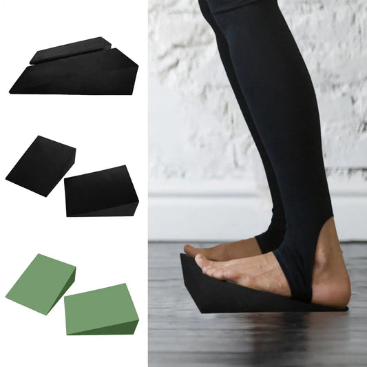 EVA Foam Yoga Wedge Blocks – Squat Slant Board Pair Yoga Wedge Block Oasis Select
