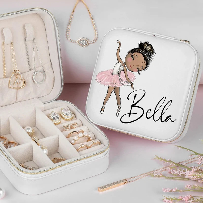 Personalized Princess Ballerina Jewelry Box | Custom Girl Gift Personalized Jewelry Box Peaceful Pleasures Health and Wellness