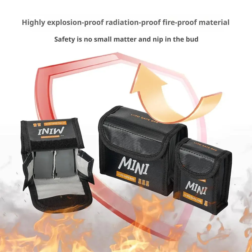 Flight Battery Safe Bag For DJI Mini 5/Mini 4 Pro/Mini 3 Pro/Mini 3 Protective Case Lithium Battery Safe Explosion-proof Bag Peaceful Pleasures Health and Wellness