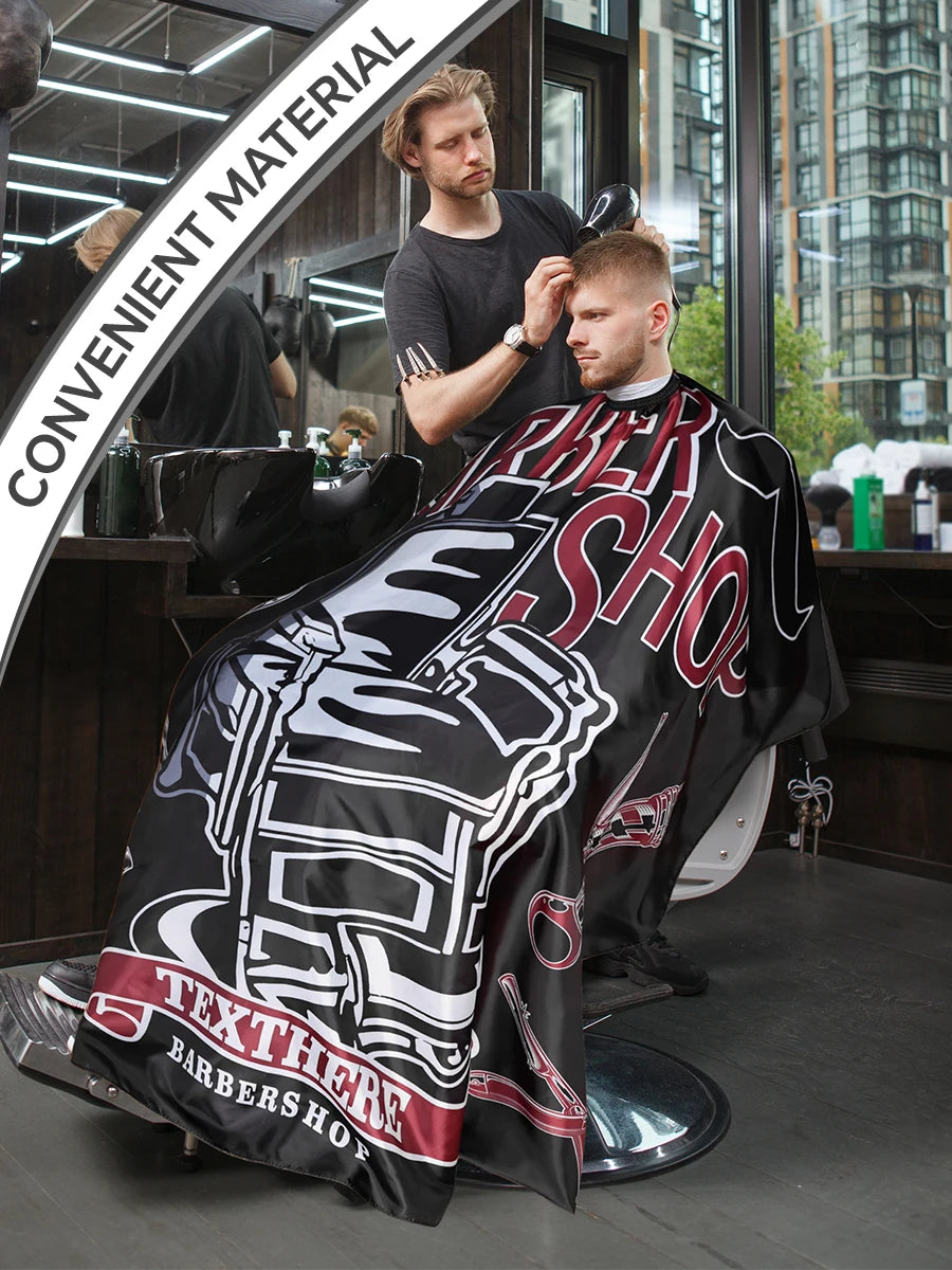 Classics Hair Cape Haircut Cloth Hairdresser Apron Hair Cut Cape Hairdress Gown Hairdressing Coat Barbershop Salon Accessory Peaceful Pleasures Health and Wellness