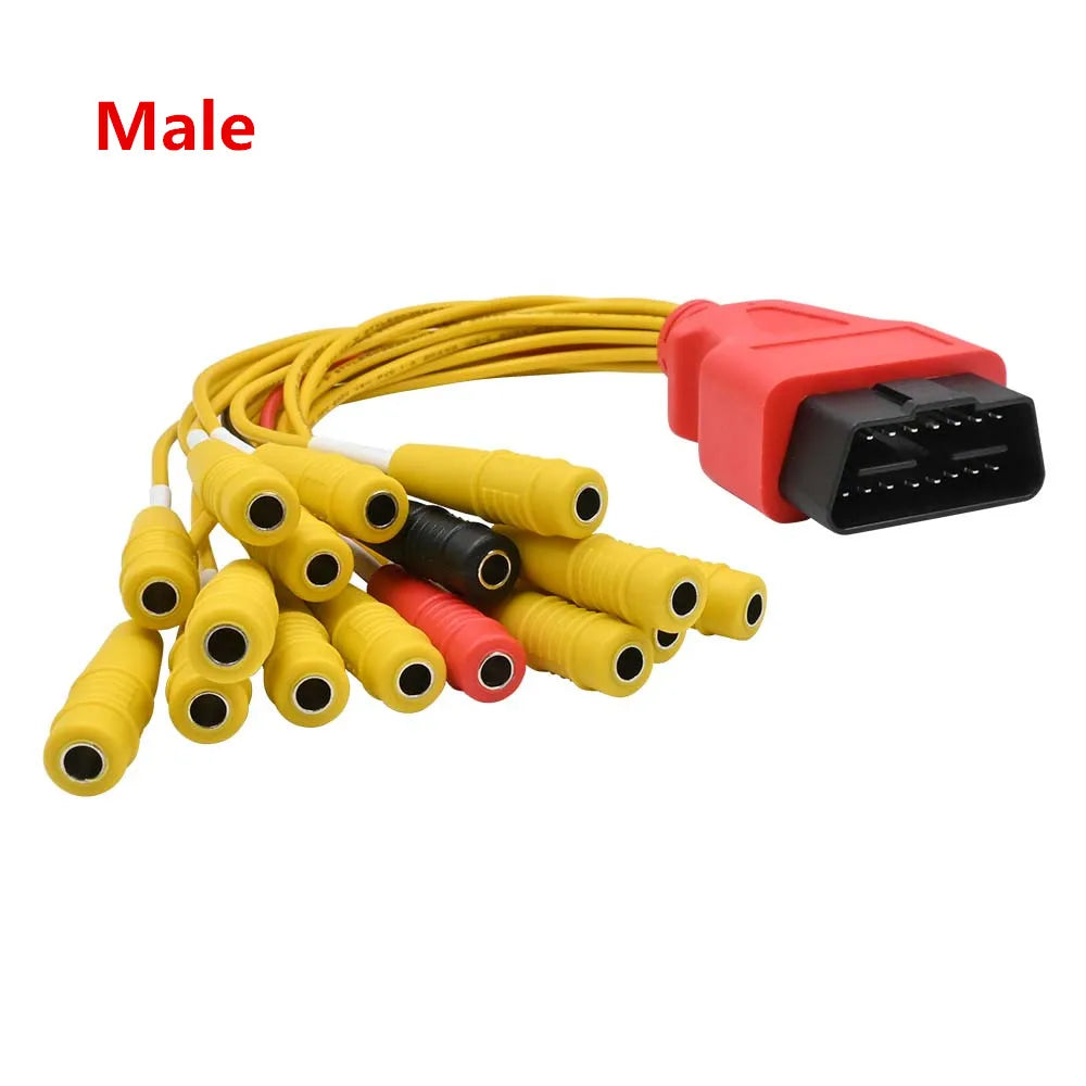 OBD2 16-Pin Jumper Connector Male Female – ECU Diagnosis Tool