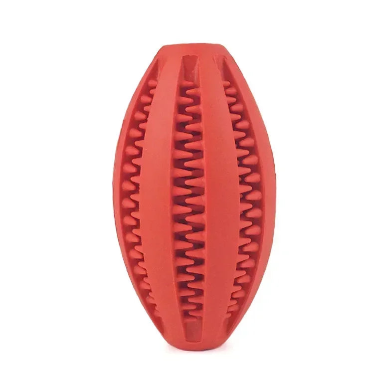 Pet Dog Toys Chew For Dogs Toy Teeth Cleaning Snack Ball Natural Rubber Super Hard Pets Products Accessories Supplies Home Peaceful Pleasures Health and Wellness Red medium-to-large dog
