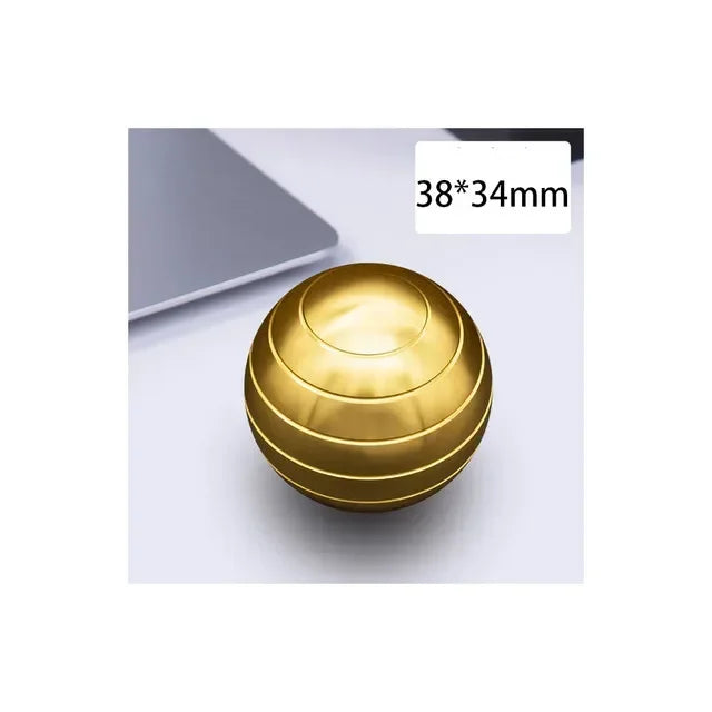 Dynamic Spinner Fidget Toys for Bathroom Spinning Top Antistress Aluminum Alloy Spiner Stress Relief Toys Hypnosis Anti-stress Peaceful Pleasures Health and Wellness Gold
