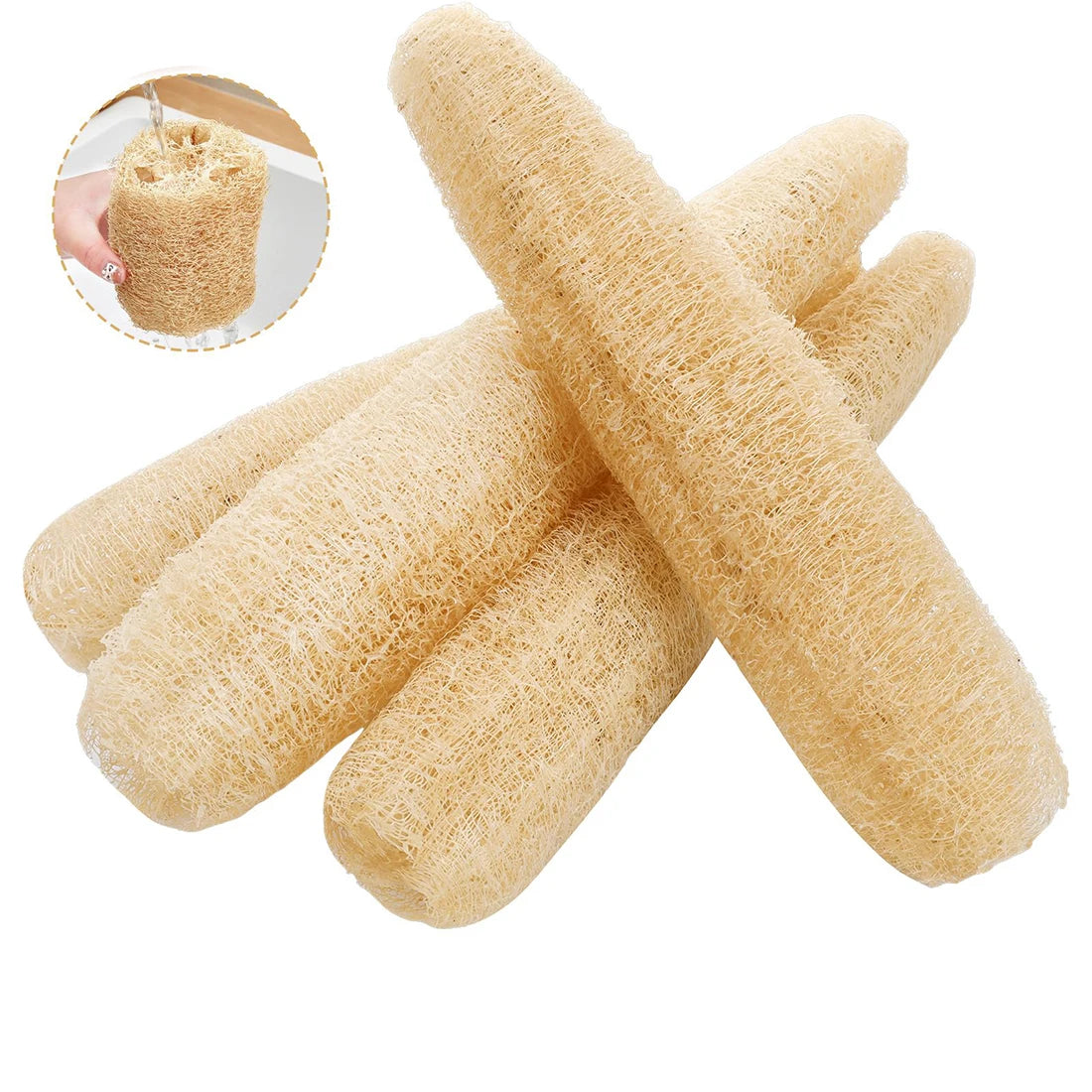 Natural Loofah Exfoliating Body Scrubber – Organic Luffa Sponge Peaceful Pleasures Health and Wellness