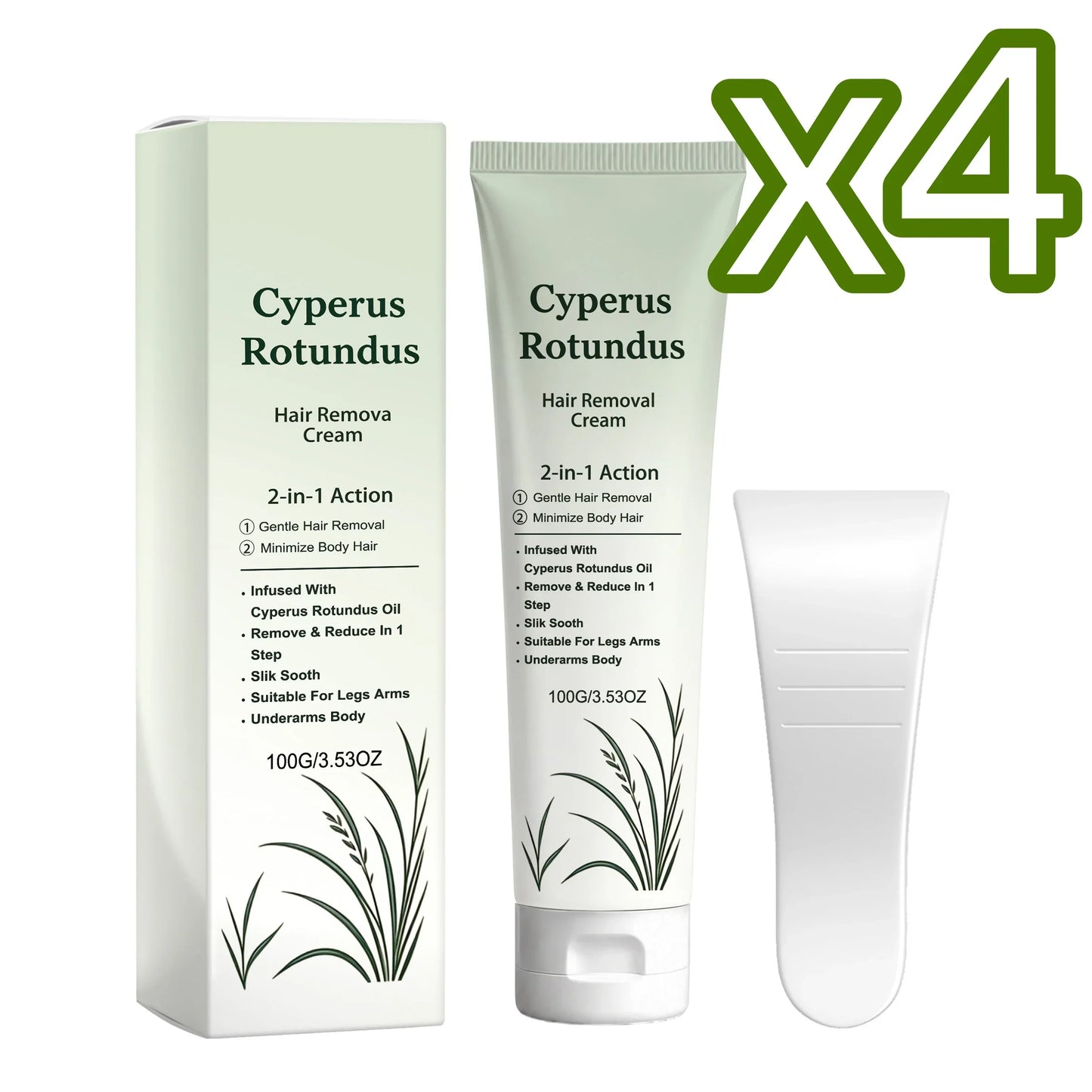 Cyperus Rotundus Hair Removal Cream – Gentle Depilatory 100g