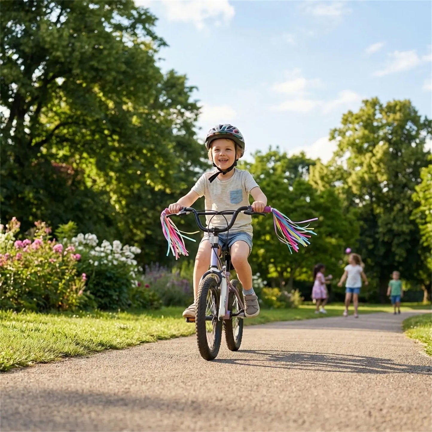 Kids Bike Ribbon-Tassels Decoration Scooter Accessories For Children Bicycles And Scooters Peaceful Pleasures Health and Wellness