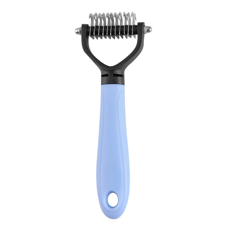 2-Sided Pet Dematting Comb | Undercoat Rake for Cats & Dogs
