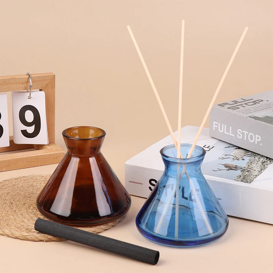 1PC 220ml Containers Diffuser Bottle Aromatherapy Diffuser Bottle Modern Simple Diffuser Glass Bottle Essential Oil Organizers Peaceful Pleasures Health and Wellness
