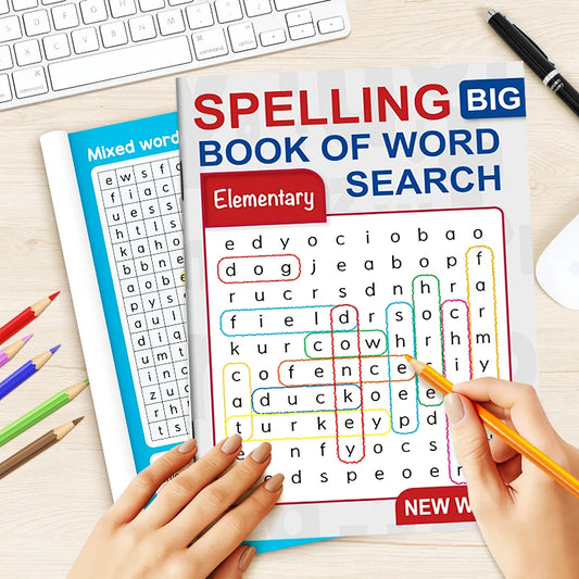 Puzzle Word Search Books Immersive Brain Challenge Manuals Focusing Peaceful Pleasures Health and Wellness Junior and Advanced