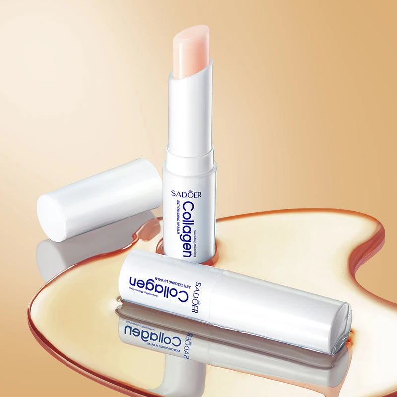 1/3/5PCS Collagen Lip Balm Moisturizing Anti-Cracking, Brightening & Repairing Lip Care with Nourishing Hydration ﻿ Peaceful Pleasures Health and Wellness