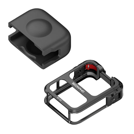 Metal Expansion Cage With Silicone Lens Cap For DJI Osmo 360 Camera Cold Shoe Mount For Cinematography VLOG Video Peaceful Pleasures Health and Wellness Default Title