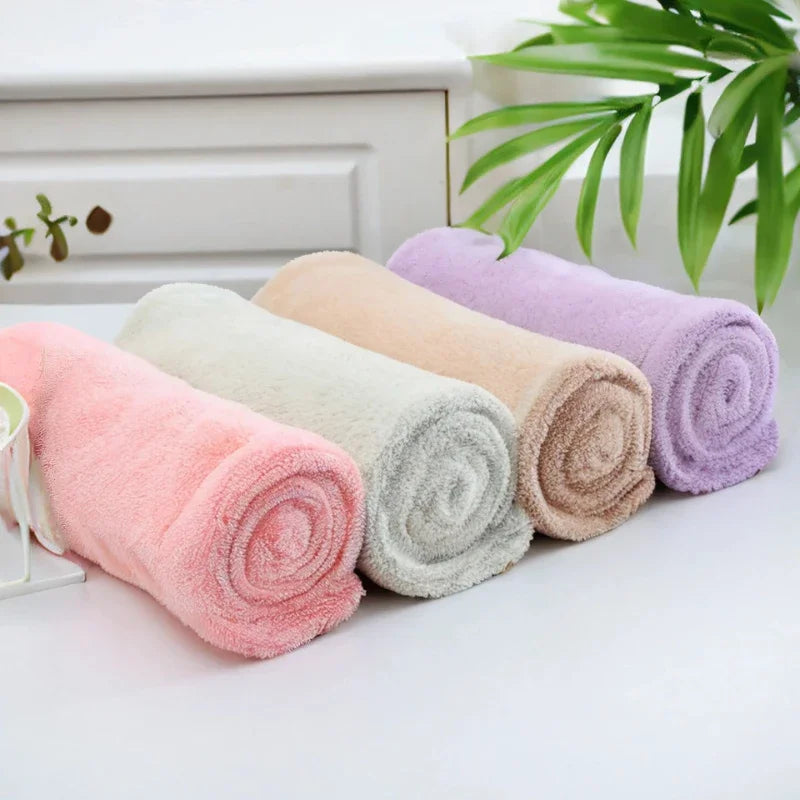 Quick-Dry Microfiber Hair Towel Wrap – Soft & Absorbent