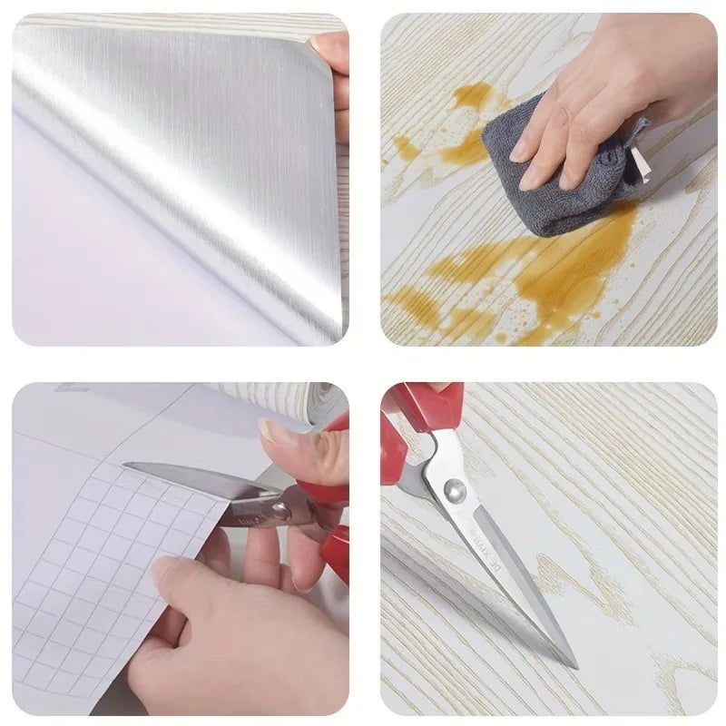 Wood Grain Floor Sticker | Self-Adhesive Waterproof Non-Slip Tile