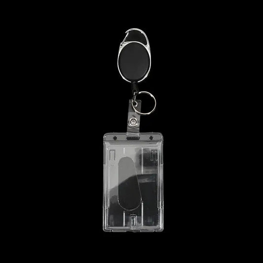 Clear Double-Sided ID Badge Holder Lightweight Card SleeveWork School Gym Easy Swipe Scan Without Removal Multipurpose Organizer Peaceful Pleasures Health and Wellness 3pcs As picture 2