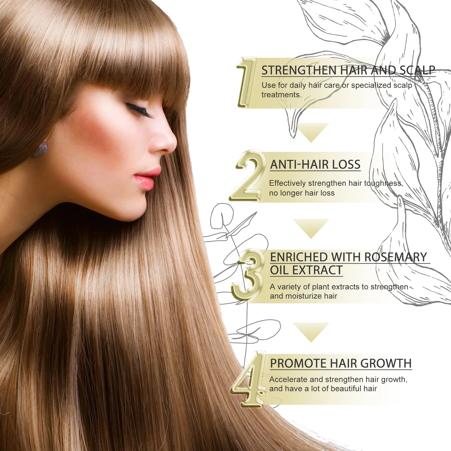 Rosemary Hair Growth Oil – Scalp Treatment & Repair, 60ml