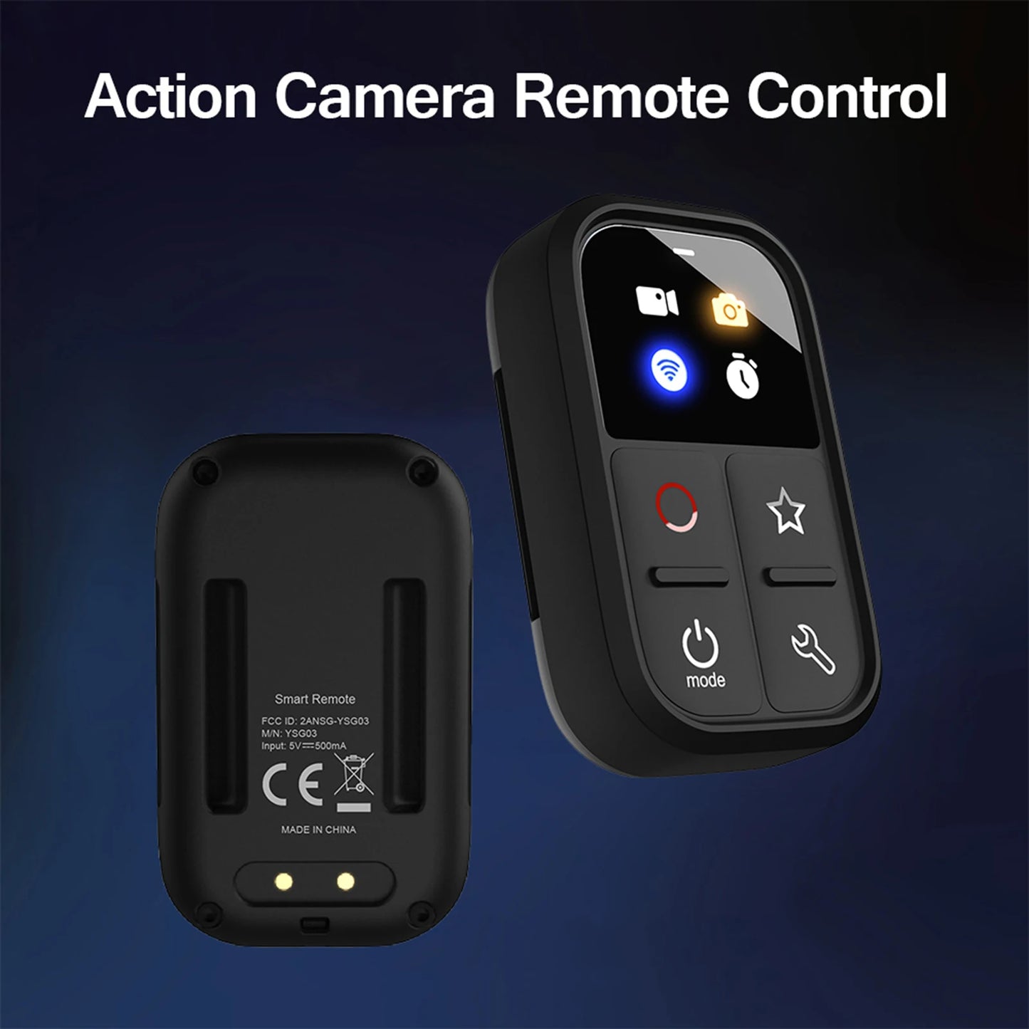 LED Screen USB Rechargeable Wrist Strap Waterproof Smart Controller