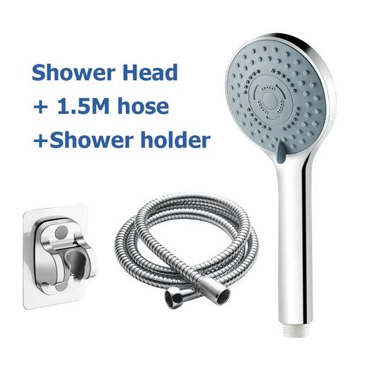 5-Mode Handheld Shower Head Set with Hose & Bracket Handheld Shower Head Oasis Select Shower set B