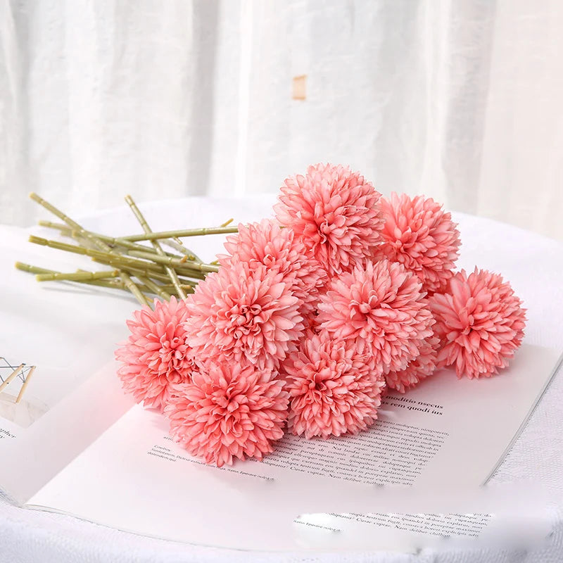 Silk Dandelion Flower Ball – Artificial Wedding Bouquet Decor