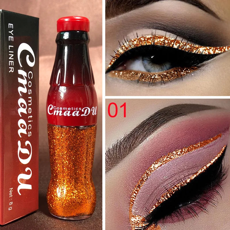 Waterproof Glitter Eyeliner and Eyeshadow Stick Set - Vibrant, Long-Lasting Colors for Flawless Eye Makeup, Ideal for Parties an Peaceful Pleasures Health and Wellness KLPYXY-01