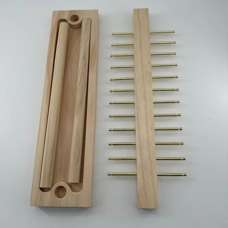 Modern Wood Jewelry Stand – 24/36 Hook Necklace Organizer Rack