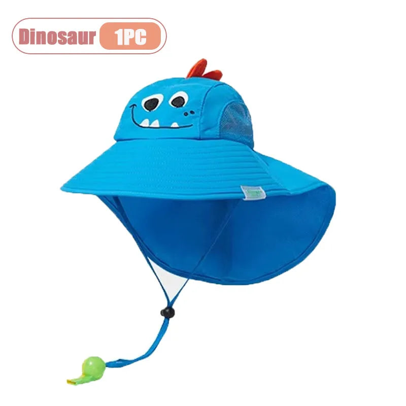 Kids Wide Brim UV Sun Hat | Boys & Girls Bucket Cap