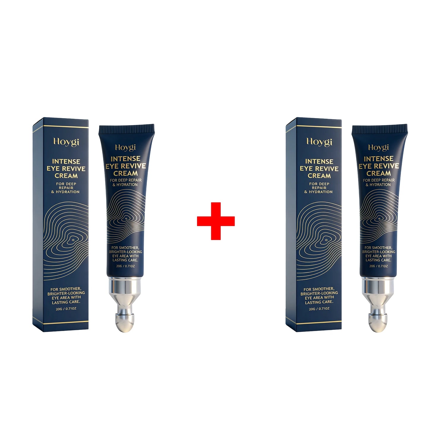 Hydrating Eye Cream with Massage Applicator Around the Eyes Smoothing Fine Lines Anti Dark Circle Puffiness Brighten Eye Contour Peaceful Pleasures Health and Wellness 2pcs