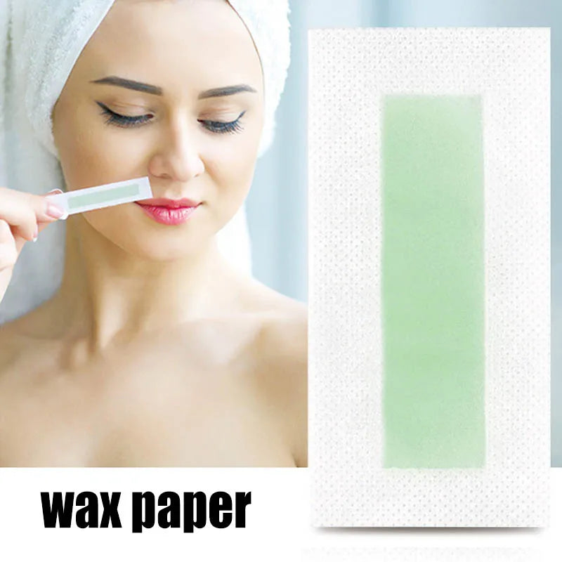 Strips Portable Hair Single-sided Double-sided Non-woven Depilatory Wax Paper Wax Strips Fast Hair Removal Peaceful Pleasures Health and Wellness