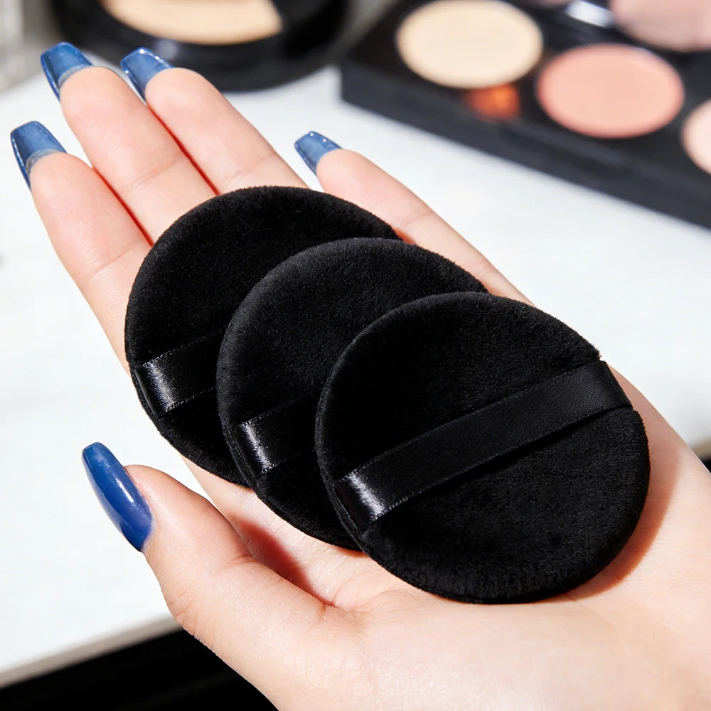 Powder Puff Makeup Sponge Set 5-10 Pcs | Washable Round Puff
