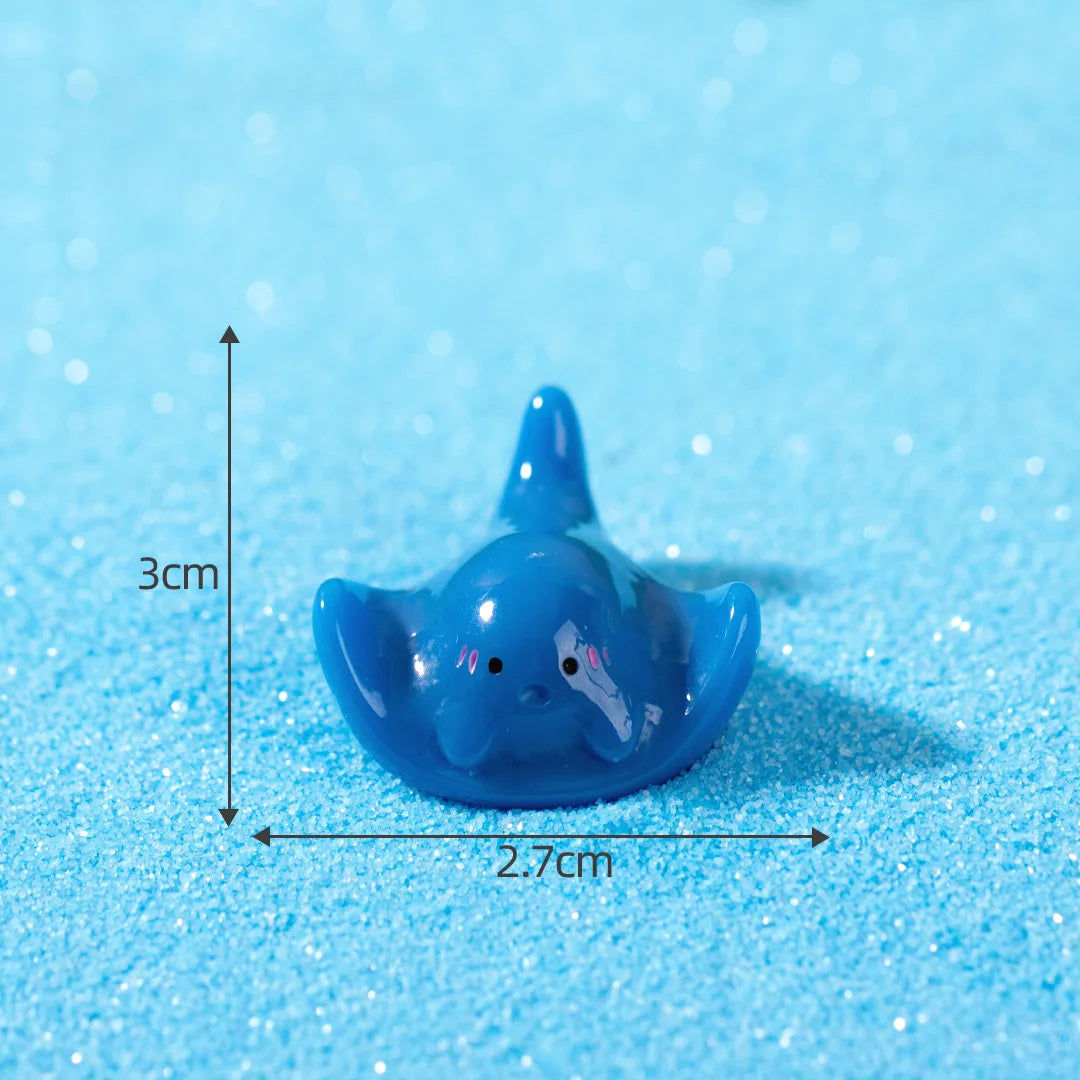 1pc Marine Animal Shark Whale Sea Fish Model Bonsai Figurine Miniature Fairy Garden Decoration DIY Accessories Home Decor Peaceful Pleasures Health and Wellness 19