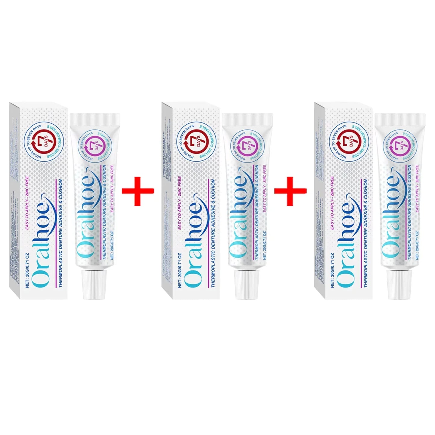 Oralhoe Strong Denture Adhesive Cream – 20g False Teeth Glue