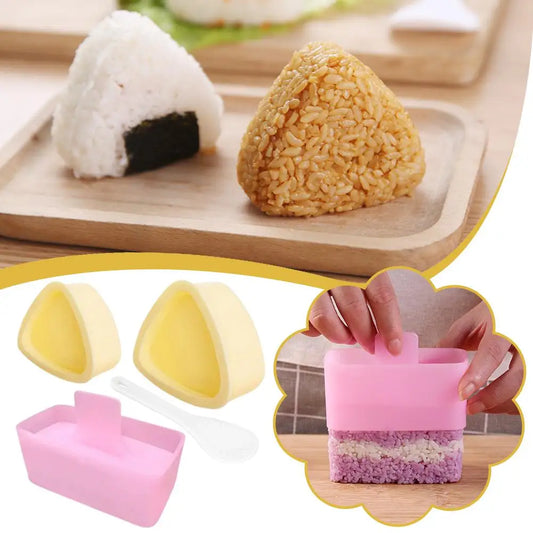 3PCS New Kitchen DIY Sushi Mold Rice Ball Food Press Sushi Maker Mold Japanese HomeBento Accessories Tools Peaceful Pleasures Health and Wellness