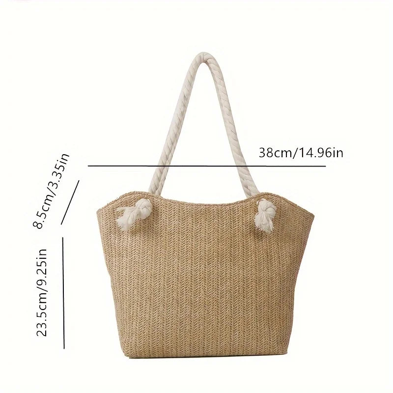 Large Capacity Beach Vacation Bag, Pastoral Style, Simple Design Summer Vacation Handbag 28 reviews 4.9 All reviews are from ve Peaceful Pleasures Health and Wellness