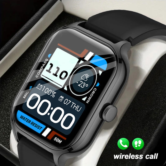 LOMAXFR Z49 1.44" Smart Watch | Wireless Calling, iOS & Android Smart Watch Peaceful Pleasures Health and Wellness