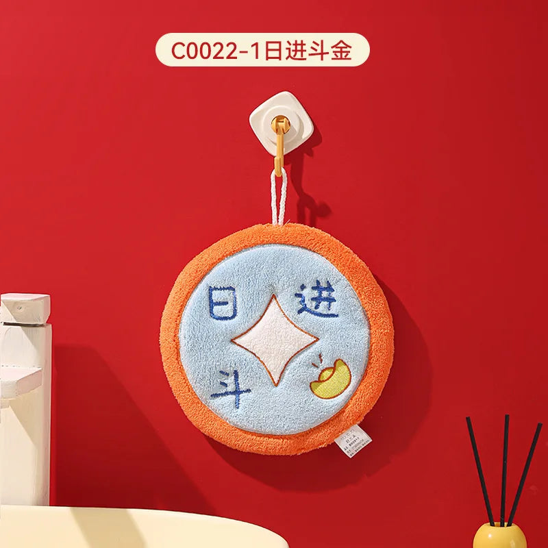 Soft Hand Towels Chinese New Year 2026 Towels for Hands Bathroom Accessories Kitchen Washing Towels Absorbent Hand Towels Peaceful Pleasures Health and Wellness C