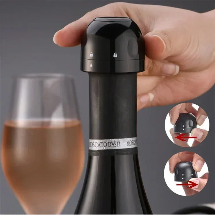Champagne & Wine Bottle Stopper | Silicone Vacuum Seal Cork