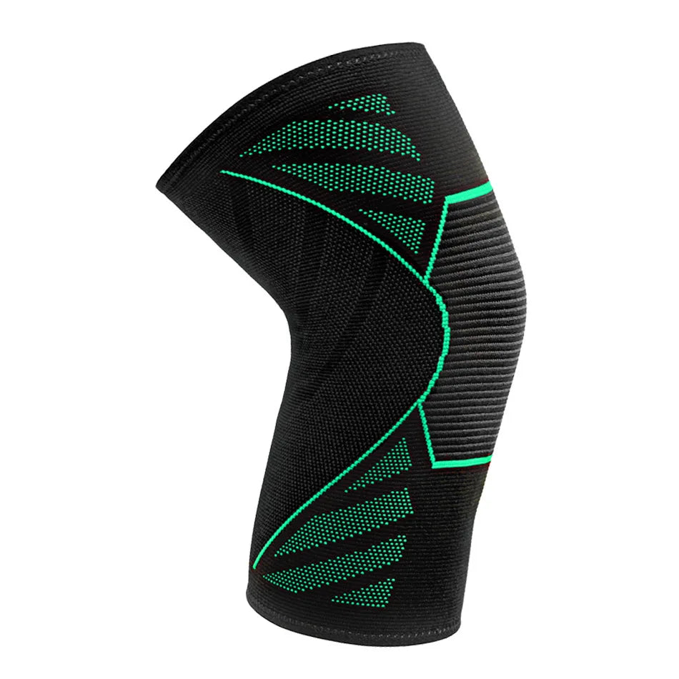 1 PC Professional Knee Support Compression Knee Sleeve Anti Slip Silicone Knee Braces for Knee Pain Meniscus Tear Peaceful Pleasures Health and Wellness green XXXL