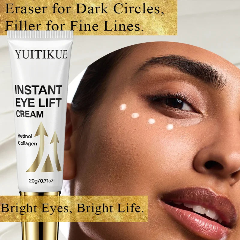 YUITIKUE Instant Eye Lift Cream 20g Retinol & Collagen Formula for Firming, Lifting & Reducing Fine Lines Peaceful Pleasures Health and Wellness