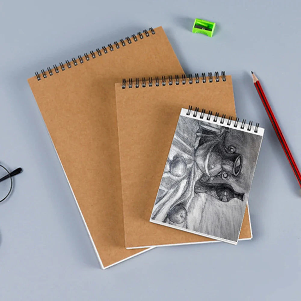 160 GSM Spiral Sketchbook A3/A4/A5/A6 – 30-Sheet Drawing Pad