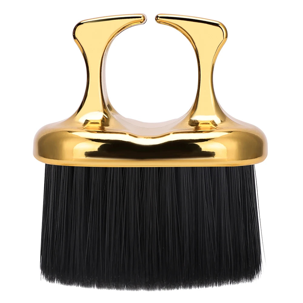 Barbershop Hair Brush Neck Face Duster Hairdressing Hair Soft Cutting Cleaning Brush Professional Hairdressing Styling Tools Peaceful Pleasures Health and Wellness gold