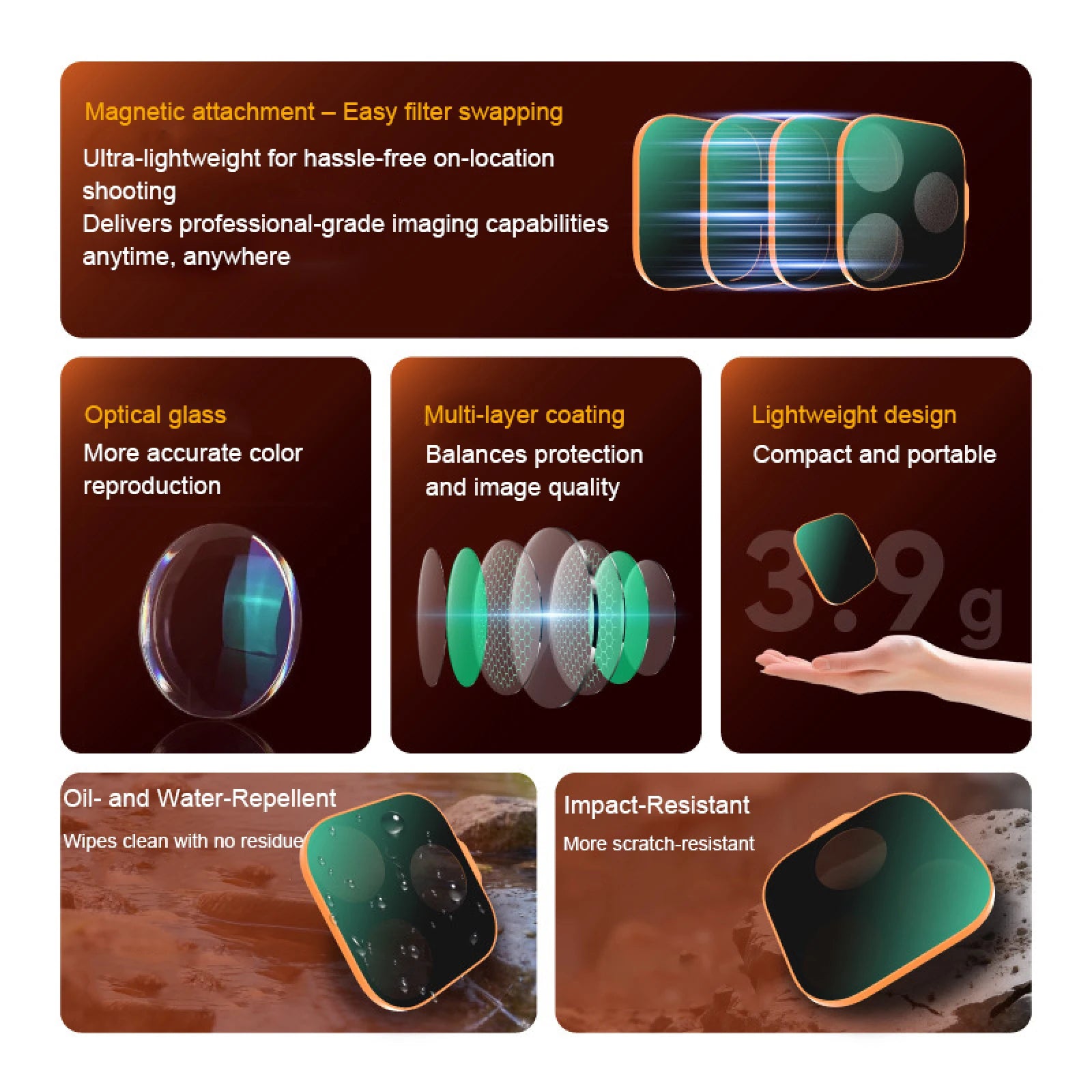 Magnetic CPL/Black Mist 1/4/UV Filter For iPhone 17 Pro/ProMax Optical Glass Multi Layer Coating Eliminates Reflections Peaceful Pleasures Health and Wellness