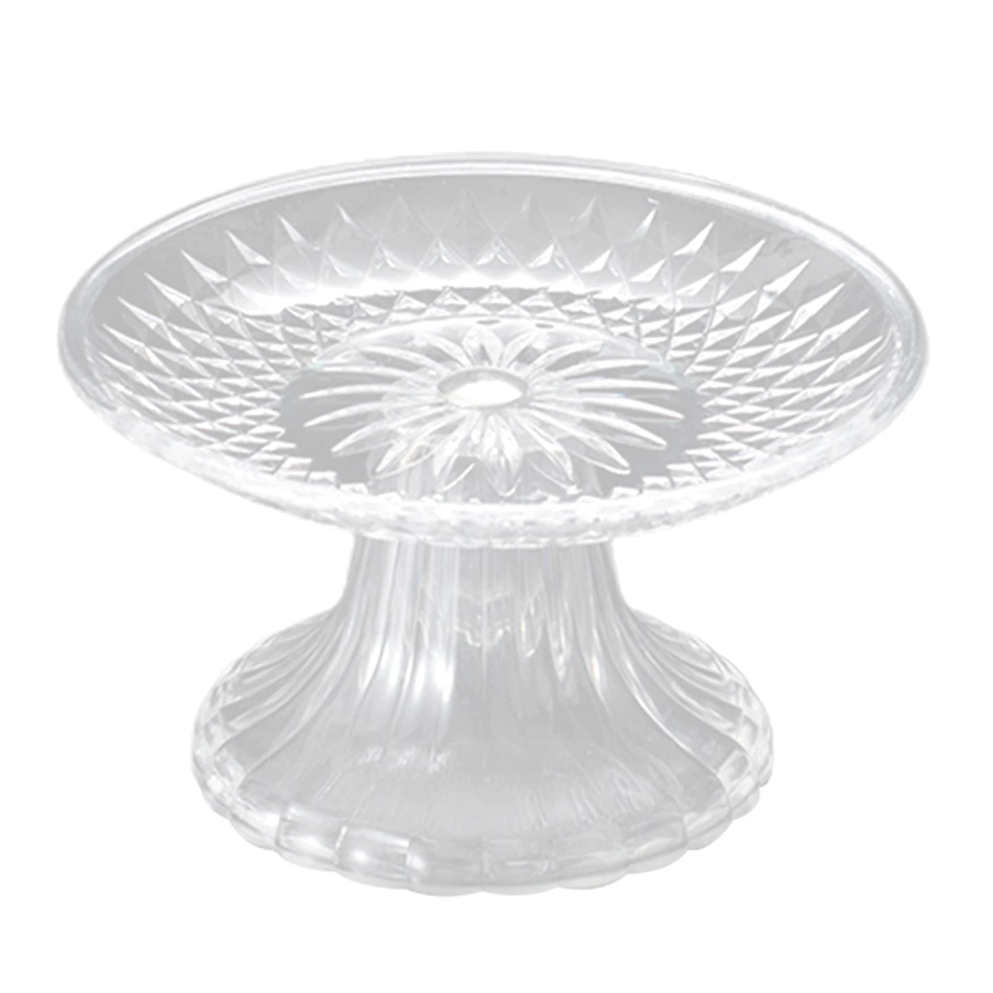 Clear Embossed Fruit & Snack Serving Tray | PET Plate 15–30cm