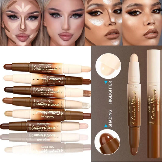 2-in-1 Glitter Highlighter & Contour Stick | Long-Lasting Makeup Highlighter Contour Stick Peaceful Pleasures Health and Wellness