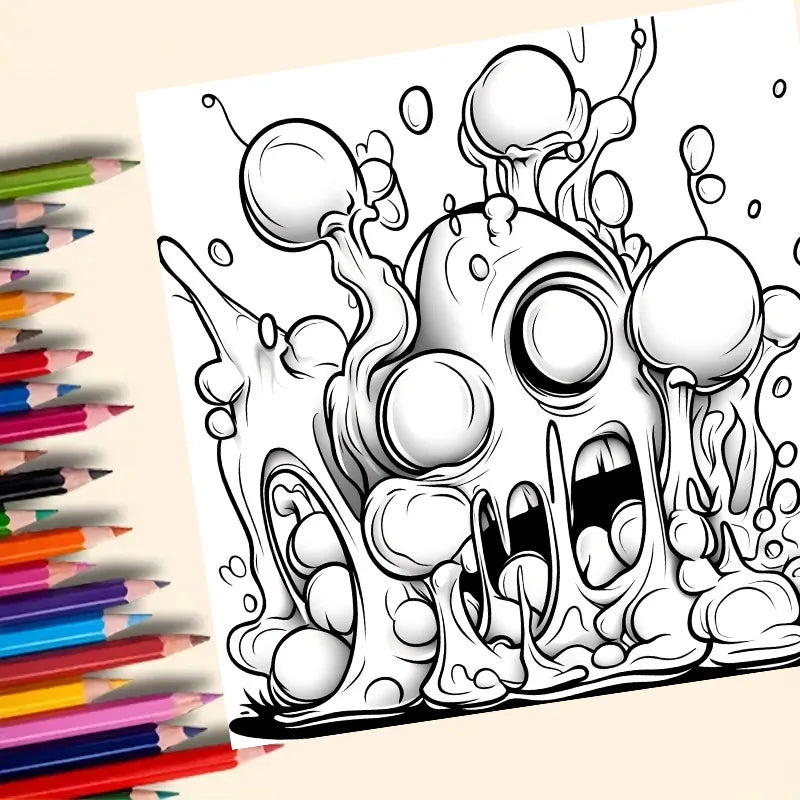 Street Graffiti Colouring Book Adult Picture Designs Anti Stress