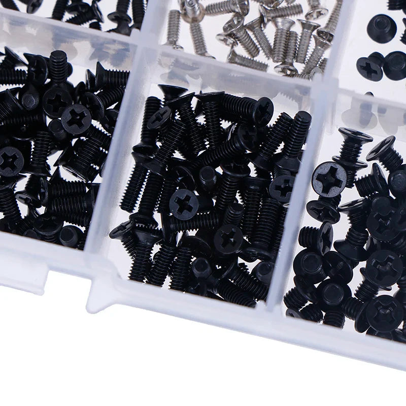 500-Piece Laptop Screw Set – M2, M2.5 & M3 Universal Kit